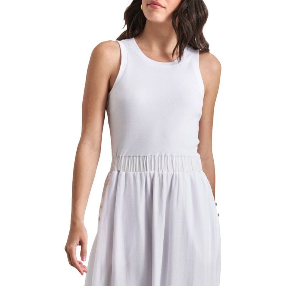 Dkny Womens  Sleeveless Maxi Dress, White